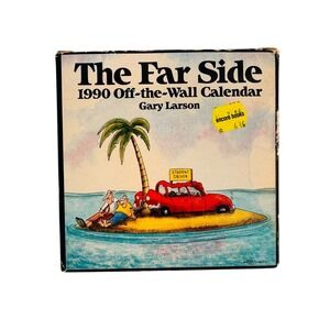 The Far Side 1990 Off the Wall Calendar Gary Larson Cartoon Humor Desk Wall NEW